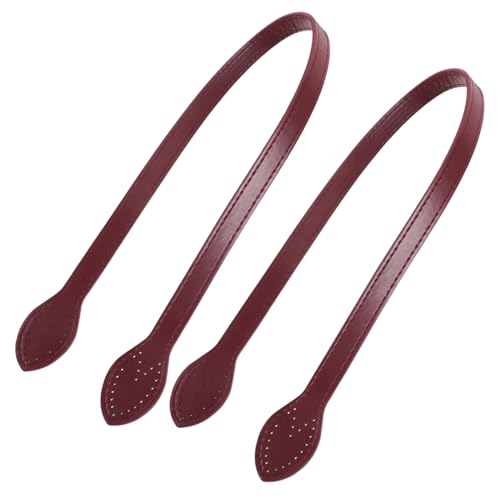 Uonlytech 2stücke Taschengriffe Aus Pu-Leder Ersatzgriffe Für Handtaschen DIY-taschengriffe Taschenriemen Zum Aufnähen Accessoires Für Damenhandtaschen von Uonlytech