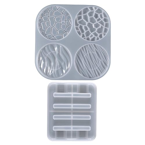 Uonlytech 2 Stück Diy Silikon Untersetzer Form Teilig Rund Wellenmuster Epoxidharz Gießform Flexibel Transparent Langlebig für Kreative Resin Bastelprojekte Uonlytech 2 Stück Diy Silikon Untersetzer Form Teilig Rund Wellenmuster Epoxidharz Gießform Flexibel Transparent Langlebig für Kreative Resin Bastelprojekte von Uonlytech