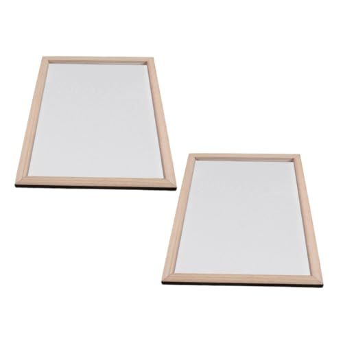 Uonlytech 2 Stück Doppellagiger Holzrahmen mit Sieb Stabiles Papierformen für DIY Bastelprojekte Traditionelle Handwerkliche Papierherstellung Robustes Material Geeignet für Kreative Uonlytech 2 Stück Doppellagiger Holzrahmen mit Sieb Stabiles Papierformen für DIY Bastelprojekte Traditionelle Handwerkliche Papierherstellung Robustes Material Geeignet für Kreative von Uonlytech