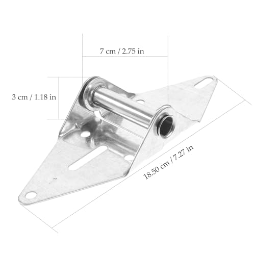Uonlytech 2 Stück Garagentor Scharnier Verzinkt Robust mit Starkem Federmechanismus für Stabile Öffnung und Schließung Kompatibel mit Meisten Garagentoren Einfache Montage ohne Schrauben von Uonlytech