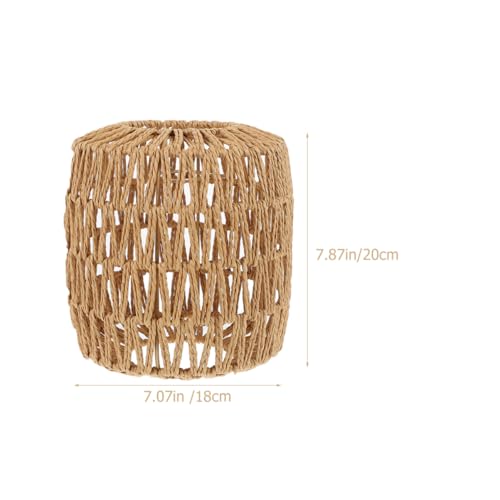 Uonlytech 2 Stück Imitation Rattan Lampenschirm Hängelampe Dekorativer Pendelleuchtenbezug Weichere Lichtgestaltung für Esszimmer Bar und Wohnzimmer Uonlytech 2 Stück Imitation Rattan Lampenschirm Hängelampe Dekorativer Pendelleuchtenbezug Weichere Lichtgestaltung für Esszimmer Bar und Wohnzimmer von Uonlytech