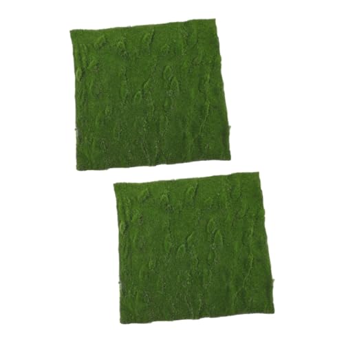 Uonlytech 2 Stück Künstliches Moos Echter Rasen Gefälscht Falsches Gras Moos Für Pflanzen Grüne Grasmatte Künstliche Moosmatte Feengarten Zubehör Falsches Moos Green Tuften von Uonlytech