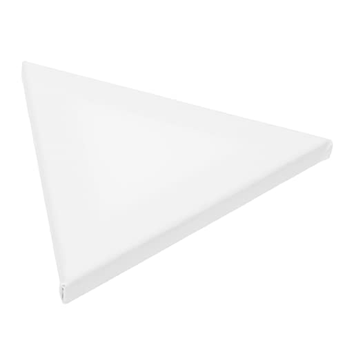 Uonlytech 2stücke Irreguläres Ölbild Rahmen Acryl Dekorative Zeichenplatte Baumwoll Maltafel Für Schüler Dreiecksform Weiß von Uonlytech