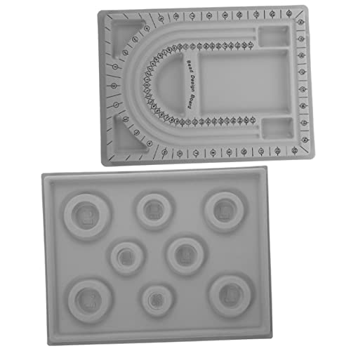 Uonlytech 2 Stück Perlen Design Bretter für Erstellung von Armbändern und DIY Schmuckdesign Platte mit Maßstab für Perlendesign und Schmuckherstellung Uonlytech 2 Stück Perlen Design Bretter für Erstellung von Armbändern und DIY Schmuckdesign Platte mit Maßstab für Perlendesign und Schmuckherstellung von Uonlytech