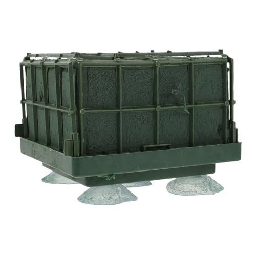 Uonlytech 2stücke Quadratische Steckschaumsteine Für Blumenarrangements Blumenkäfig Mit Saugnapf Für Hochzeitsdekoration Steckschaumkäfig Für Frischblumen Im Innen Und Außenbereich von Uonlytech