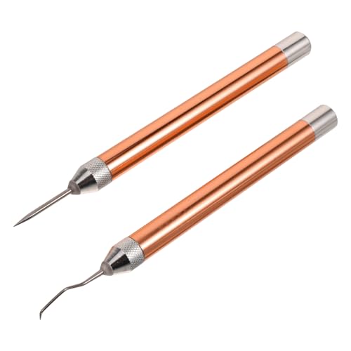 Uonlytech 2 Stück Relief Branding Tool Jäten -Werkzeuge Jäten von Vinylwerkzeug grundlegendes Unkrautwerkzeug DIY-Bastelwerkzeuge aus Handwerkstools Aluminium von Uonlytech