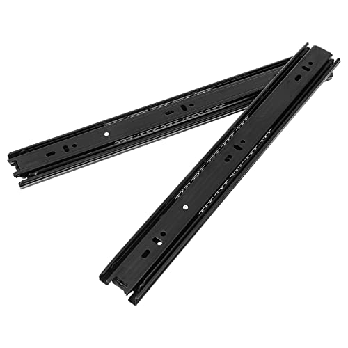 Uonlytech 2stücke Schubladenführungen Aus Schrank-stummschaltungsführung Dreiteilige Schubladenschiene Schubladenführung Schienenführung Schwarz Uonlytech 2stücke Schubladenführungen Aus Schrank-stummschaltungsführung Dreiteilige Schubladenschiene Schubladenführung Schienenführung Schwarz von Uonlytech
