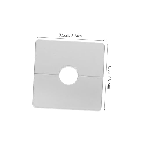 Uonlytech 2 Stück Selbstklebende Quadratische Rohrlochabdeckungen Robustem Abs Wandmontierbar Silberfarben Moderne Duschkopf Verkleidung für Küchen und Badezimmerrohre Dekorative Uonlytech 2 Stück Selbstklebende Quadratische Rohrlochabdeckungen Robustem Abs Wandmontierbar Silberfarben Moderne Duschkopf Verkleidung für Küchen und Badezimmerrohre Dekorative von Uonlytech