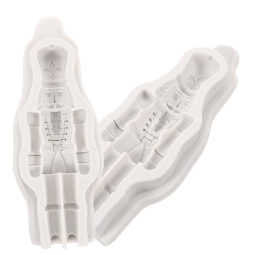 Uonlytech 2 Stück Silikonform Weihnachten Nutcracker Soldat Bastelform für DIY Deko Figuren Leicht Entformbar Langlebig Graue Weihnachtsdekoration Geschenkidee Uonlytech 2 Stück Silikonform Weihnachten Nutcracker Soldat Bastelform für DIY Deko Figuren Leicht Entformbar Langlebig Graue Weihnachtsdekoration Geschenkidee von Uonlytech