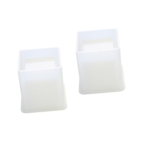Uonlytech 2 Stück Silikonform für Quadratische Stifthalter Diy Gießform für Epoxidharz Fondant und Backen Hochwertige Silikonmold für Kreative Bastelprojekte Leicht zu Reinigen und von Uonlytech