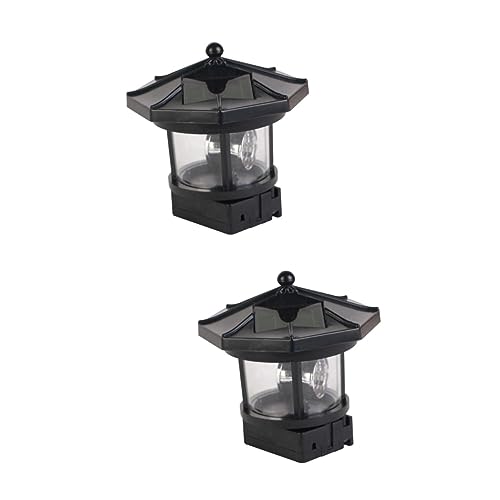 Uonlytech 2 Stücke Garten Leuchtturm Rotierenden Licht Solar Power Landschaft Lampe Dekorative Outdoor Garten Lampe Pfosten Uonlytech 2 Stücke Garten Leuchtturm Rotierenden Licht Solar Power Landschaft Lampe Dekorative Outdoor Garten Lampe Pfosten von Uonlytech