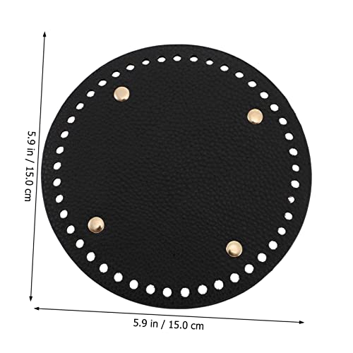Uonlytech 2 Stück Teiliges PU Leder Taschenboden mit Vorgebohrten Löchern Runde Basis Robustes DIY Zubehör für Gehäkelte Taschen und Beuteltaschen Strapazierfähiger Bodenschutz Uonlytech 2 Stück Teiliges PU Leder Taschenboden mit Vorgebohrten Löchern Runde Basis Robustes DIY Zubehör für Gehäkelte Taschen und Beuteltaschen Strapazierfähiger Bodenschutz von Uonlytech