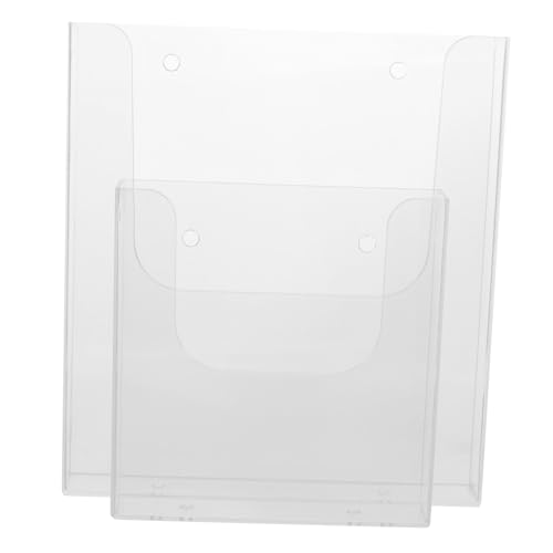 Uonlytech 2 Stück Teiliges Wandhalter Acryl Dokumentenhalter Transparent Organizer Prospekthalter Stabil für Büro Zuhause Uonlytech 2 Stück Teiliges Wandhalter Acryl Dokumentenhalter Transparent Organizer Prospekthalter Stabil für Büro Zuhause von Uonlytech