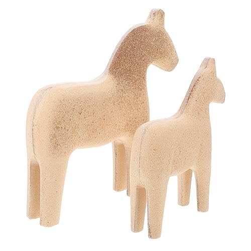 Uonlytech 2 Stück Unfertiges Holzpferd Modell Sicherem Material Diy Bemalbares Holzpferd Ornament Leichtes Bastelspielzeug für Kreative Handarbeiten Dekorative Tischfigur Uonlytech 2 Stück Unfertiges Holzpferd Modell Sicherem Material Diy Bemalbares Holzpferd Ornament Leichtes Bastelspielzeug für Kreative Handarbeiten Dekorative Tischfigur von Uonlytech