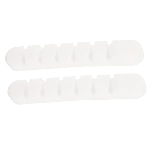Uonlytech 2 Stück Veranstalter Klebehaken Drahtclips Selbstklebend Kabelclips Selbstklebend Kabelbinder Wiederverwendbar Für Kabelhalter Schreibtisch Lagerung Klebrig Weiß Kieselgel von Uonlytech