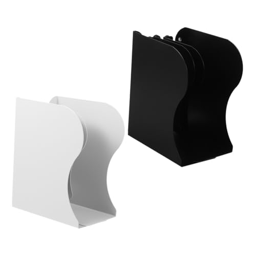 Uonlytech 2 Stück Verstellbare Desktop-buchstützen aus Robustem Metall Erweiterbarer Heavy-Duty Bücherregal-Halter für Schwere Bücher rutschfeste Tisch-Organizer für Büro und von Uonlytech