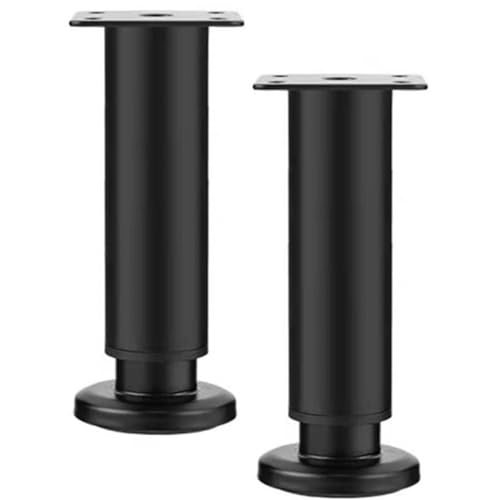Uonlytech 2 Stück Verstellbare Möbelbeine Höhenverstellbare Sofafüße für Schrank Robuste Metallfüße für Verschiedene Möbelarten Einfache Montage und Langlebig von Uonlytech