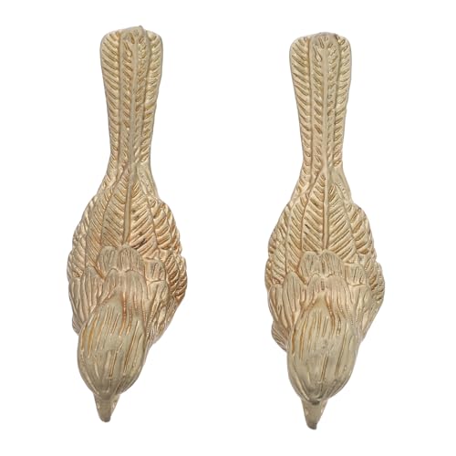 Uonlytech 2 Stück Vintage Schubladenknöpfe Single Hole Kabinettgriffe aus Goldenem Zinklegierung Kratzfeste Korrosionsbeständige Möbelknäufe für Kommode Küchenschrank Kleiderschrank Einfache von Uonlytech