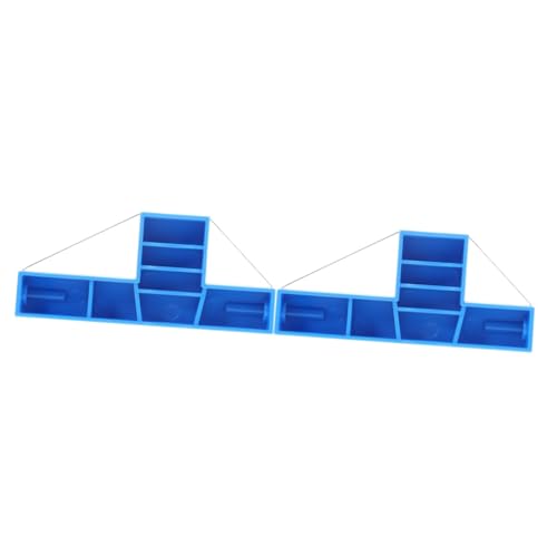 Uonlytech 2 Stück Winkelschneiderwerkzeug Modellieren Ton Keramik Bildhauerei Modelliermasse Zubehör für Töpferwerkzeuge Extruder Polymer Clay Drahtwerkzeug, Töpferschlamm Plastik Blau von Uonlytech