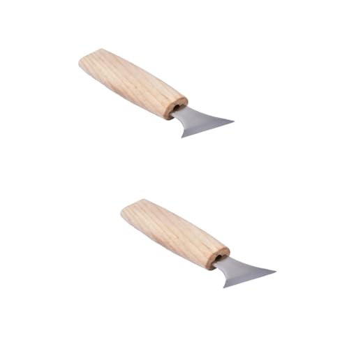 Uonlytech 2 Stücke Chrom Vanadium Legierung Cutter Kopf Holz Carving Kit Schreiner Werkzeug Hand Carving Meißel Holz Solarplexus Meißel von Uonlytech