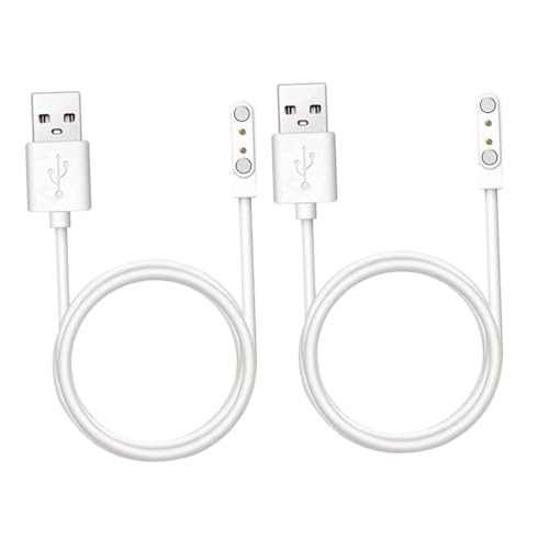 Uonlytech 2stücke Magnetisches Ladekabel Für Smartwatch Uhr Mit USB-Kabel Für Einfache Verbindung Und Zuverlässiges Laden von Uonlytech