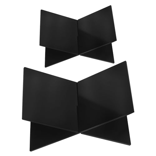 Uonlytech 2 stücke Acryl Leseständer Offenes Bücherregal Halter Couchtisch Display Rack Magazin Organizer Buch Präsentation Staffelei Schwarz Uonlytech 2 stücke Acryl Leseständer Offenes Bücherregal Halter Couchtisch Display Rack Magazin Organizer Buch Präsentation Staffelei Schwarz von Uonlytech