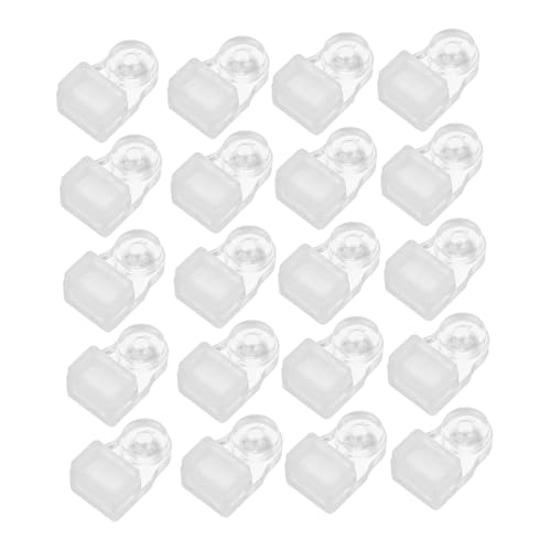Uonlytech 20 Satz Spiegelhalter Clips Klar Kunststoff Glas Spiegelbefestigung mit Schrauben für Schrank Wand Tür Robuste Schwere Halterungen für Rahmenlose Glasplatten Uonlytech 20 Satz Spiegelhalter Clips Klar Kunststoff Glas Spiegelbefestigung mit Schrauben für Schrank Wand Tür Robuste Schwere Halterungen für Rahmenlose Glasplatten von Uonlytech