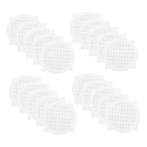 Uonlytech 20 Stück Einweg Haarfänger Aufkleber Selbstklebend für Dusche Badewanne Küchenspüle Zuverlässiger Haarsieb Abflussfilter gegen Einfache Anwendung Vielseitiger Ablauf Schutz von Uonlytech