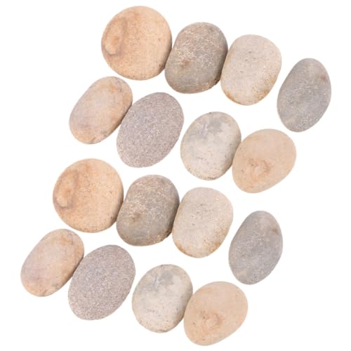 Uonlytech 20 Stück Multifunktionale Malsteine DIY Dekorative Steine für Glatte Oberfläche für Bastelprojekte von Uonlytech