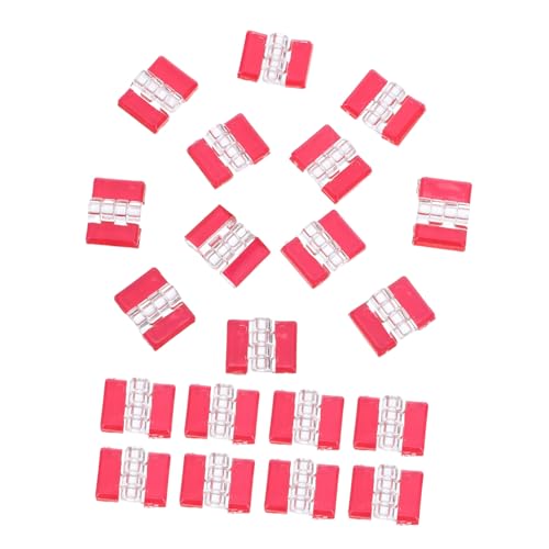 Uonlytech 20 Stück Teiliges Selbstklebende Transparente Acryl-scharnierclips mit Doppelseitigem Klebeband Kleine Türscharniere für Schrank- Gefrierfach Kühlschranktüren Einfache Reparatur von Uonlytech