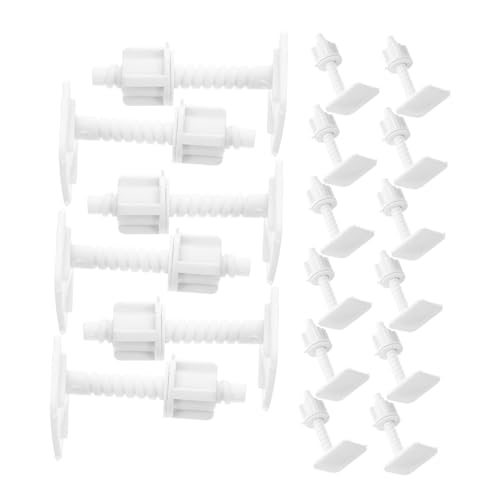 Uonlytech 20 Stück Teiliges Weiße Kunststoff Toilettensitz Schrauben Geräuschdämpfend Robust Schnell Montierbar Ersatzteile für Toilettensitzbefestigung Langlebige Badezimmer Hardware Uonlytech 20 Stück Teiliges Weiße Kunststoff Toilettensitz Schrauben Geräuschdämpfend Robust Schnell Montierbar Ersatzteile für Toilettensitzbefestigung Langlebige Badezimmer Hardware von Uonlytech