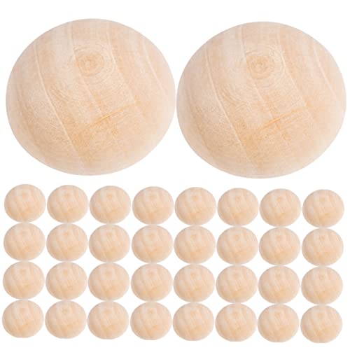 Uonlytech 200 Stück Für Natürlich Ball Ornament Handwerk Malerei Unvollendet Buchsbaum Zedernkugeln Runden Halbe Perlen Halbkugel Mini-halbkugelbälle Hemisphäre Hälfte Holz Uonlytech 200 Stück Für Natürlich Ball Ornament Handwerk Malerei Unvollendet Buchsbaum Zedernkugeln Runden Halbe Perlen Halbkugel Mini-halbkugelbälle Hemisphäre Hälfte Holz von Uonlytech