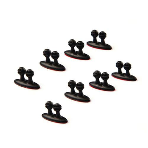 Uonlytech 24 Stück Praktische Teilig Kabelhalter Clips aus Kunststoff Kompakt und Leicht Vielseitig für Auto und Schreibtisch zur Ordentlichen Kabelführung und Drahtorganisation Einfache von Uonlytech
