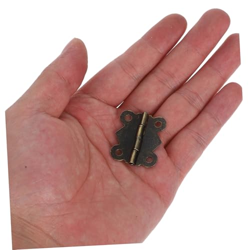 Uonlytech 24 Stück Teiliges Mini Schmetterlingsscharniere Olivgrün Antik Dekorativ Öffnung Robust und Vielseitig für Holzboxen Schmuckschatullen Schranktüren und DIY möbelprojekte von Uonlytech