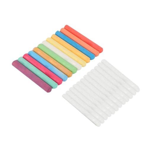 Uonlytech 24 Stück Teiliges Staubfreie Wasserlösliche Kreidestifte in Bunten Farben und Weißen Stiften Ungiftig Schadstofffrei für Tafel Fenster und Whiteboard Vielseitig für Schule Büro Uonlytech 24 Stück Teiliges Staubfreie Wasserlösliche Kreidestifte in Bunten Farben und Weißen Stiften Ungiftig Schadstofffrei für Tafel Fenster und Whiteboard Vielseitig für Schule Büro von Uonlytech