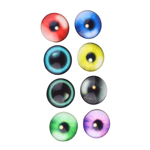 Uonlytech 25stücke Glasaufkleber Runder Aufkleber DIY Bastelzubehör Glasaufnäher Glasaufkleber Schmuckmaterial Für Dekoration An Uhren Bildern Vasen Augen Muster Glas Decals von Uonlytech