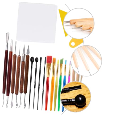 Uonlytech 26 Teiliges Tonwerkzeug Set Schnitzmesser Schaber Werkzeug Skulptur Ton Gravurwerkzeug Set DIY Töpferwerkzeuge Bildhauerwerkzeuge Prägewerkzeuge Tonwerkzeuge Uonlytech 26 Teiliges Tonwerkzeug Set Schnitzmesser Schaber Werkzeug Skulptur Ton Gravurwerkzeug Set DIY Töpferwerkzeuge Bildhauerwerkzeuge Prägewerkzeuge Tonwerkzeuge von Uonlytech