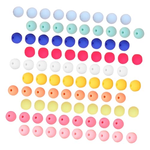 Uonlytech 270 Stück Runde Perlen Abstandsperlen Basteln Farbenfrohe Lose Perlen Für Armbandzauber Für Die Schmuckherstellung Acryl von Uonlytech