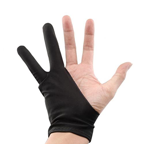 Uonlytech 2Stücke Fouling Künstlerhandschuhe für Zeichnen und Malen Finger Skizzenhandschuhe für Grafiktablett und Tablet Atmungsaktiv und Komfortabel von Uonlytech