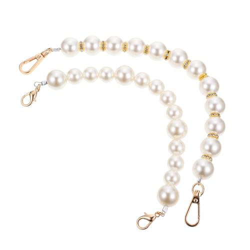 Uonlytech 2Stücke Taschenkette mit Schnallen Perlenkette für Handtaschen und Geldbörsen Abnehmbarer Schultergurt für DIY Projekte und Stilvolle Uonlytech 2Stücke Taschenkette mit Schnallen Perlenkette für Handtaschen und Geldbörsen Abnehmbarer Schultergurt für DIY Projekte und Stilvolle von Uonlytech