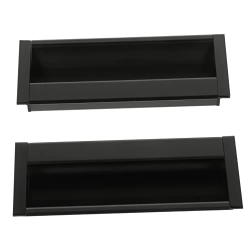 Uonlytech 2Stücke Unsichtbarer Schubladengriff Eingebetteter Türgriff für Kleiderschrank und Schublade Langlebiger Aluminiumgriff für Küchenschränke und Möbel Schwarz Uonlytech 2Stücke Unsichtbarer Schubladengriff Eingebetteter Türgriff für Kleiderschrank und Schublade Langlebiger Aluminiumgriff für Küchenschränke und Möbel Schwarz von Uonlytech