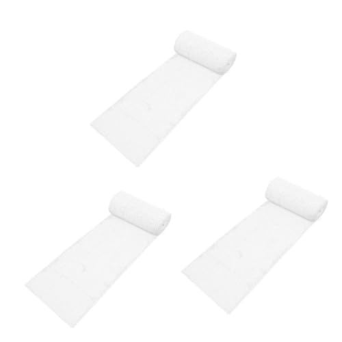 Uonlytech 3 Rollen Formtuch Tischdecke für die Bauparty Tuch bilden Tischtücher transportieren BAU-Tischdecke Esstischtuch formendes Tuch Material zum Sandtischbau Stoffmodell Gipstuch Weiß von Uonlytech