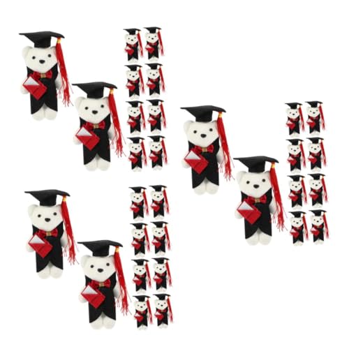 Uonlytech 3 Sätze Dr Bär Puppe Winzige Bärenpuppen Abschlussbären Klasse Von 2025 Bärenschmuck Bärenpuppe Großpackung Absolventenbär Stoffbär Mini Abschlussbär Plüsch 10 Stück * 3 von Uonlytech