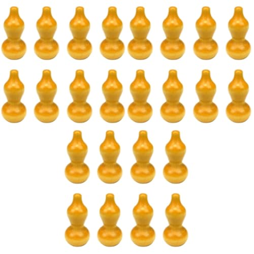Uonlytech 3 Sätze Kürbis Hängezubehör Pfirsichholz DIY Kürbiszubehör Holz Chinesischer Knotenanhänger Schmuckherstellungszubehör DIY Gewebtes Bastelzubehör Bambus 20 Stück * 3 von Uonlytech