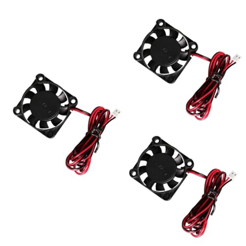 Uonlytech 3 Stück Leiser 3D-druckerlüfter Bürstenlos 12 V 100 cm Kabel Geringer Stromverbrauch Für Das Kühlsystem des 3D-druckers von Uonlytech