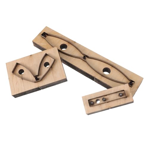 Uonlytech 3stücke Holzlederform Schleifenknoten Schneideform Mit Edelstahlkante Für Scrapbookform Schnelles Schneiden Von Dickem Und Dünnem Leder Werkzeugform Für DIY-projekte von Uonlytech
