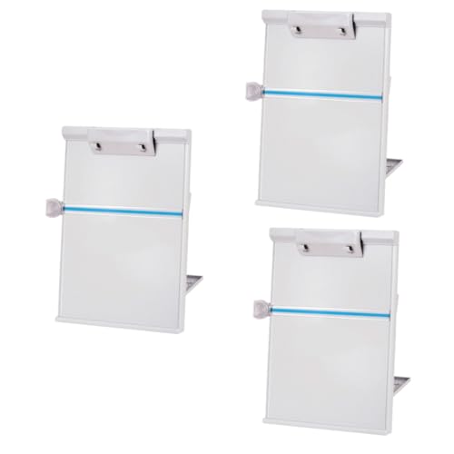Uonlytech 3 Stück Dokumentenständer Schreib Und Handhalter Verstellbar Mit Clip Zeichnen Lesen Musik Papier Bücherregal Buchständer Schreibtisch Papierständer von Uonlytech