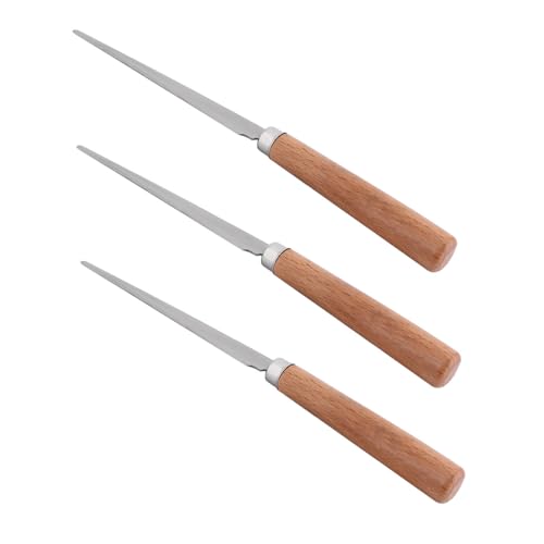 Uonlytech 3 Stück Keramik -Restaurierungsmesser Skulpturwerkzeuge aus Edelstahl Keramik Fettende Messer Tonwerkzeuge Formen Ton -Mini -Werkzeuge Töpferformwerkzeug Rostfreier Stahl von Uonlytech