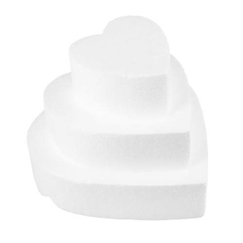Uonlytech 3 Stück Kuchenform Attrappen herzförmiger Kuchendummy Hochzeit Backen herzförmiger Schaumstoff geformt herzförmige Schaumstoffplatte herzförmiger Schaumkuchen Weiß Uonlytech 3 Stück Kuchenform Attrappen herzförmiger Kuchendummy Hochzeit Backen herzförmiger Schaumstoff geformt herzförmige Schaumstoffplatte herzförmiger Schaumkuchen Weiß von Uonlytech