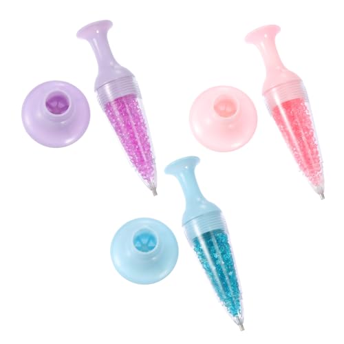 Uonlytech 3 Stück Teiliges Dotting Pointing Pen mit Ergonomischem Griff Integrierten Strasssteinen und Schutzkappe Geeignet für Präzises Malen und DIY Kunsthandwerk für Sparklecraft von Uonlytech